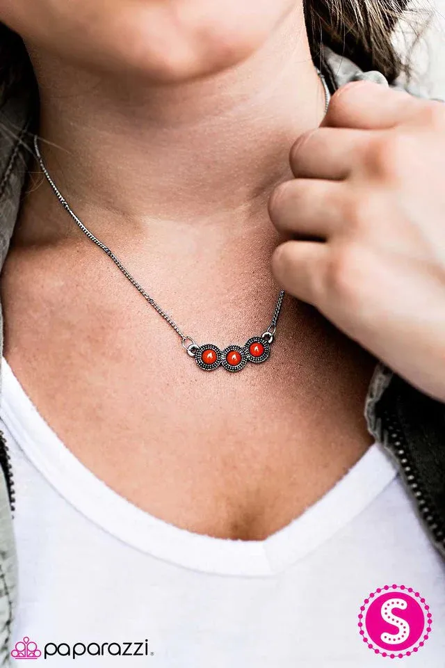 Paparazzi Necklace ~ Country Classic - Orange