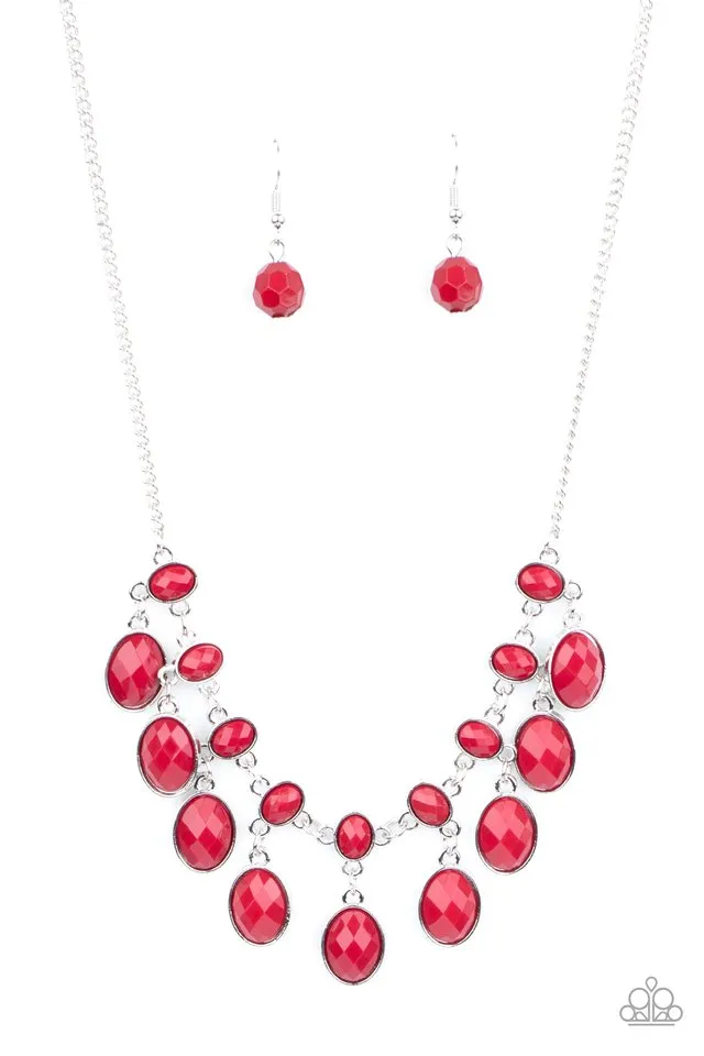 Paparazzi Necklace ~ Lady of the POWERHOUSE - Red