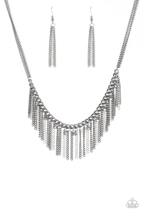 Paparazzi Necklace ~ Retro Edge - Black