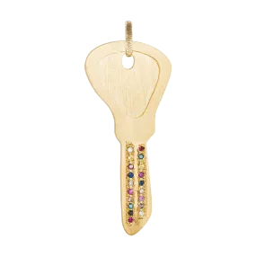 Pavé Blade Key Pendant