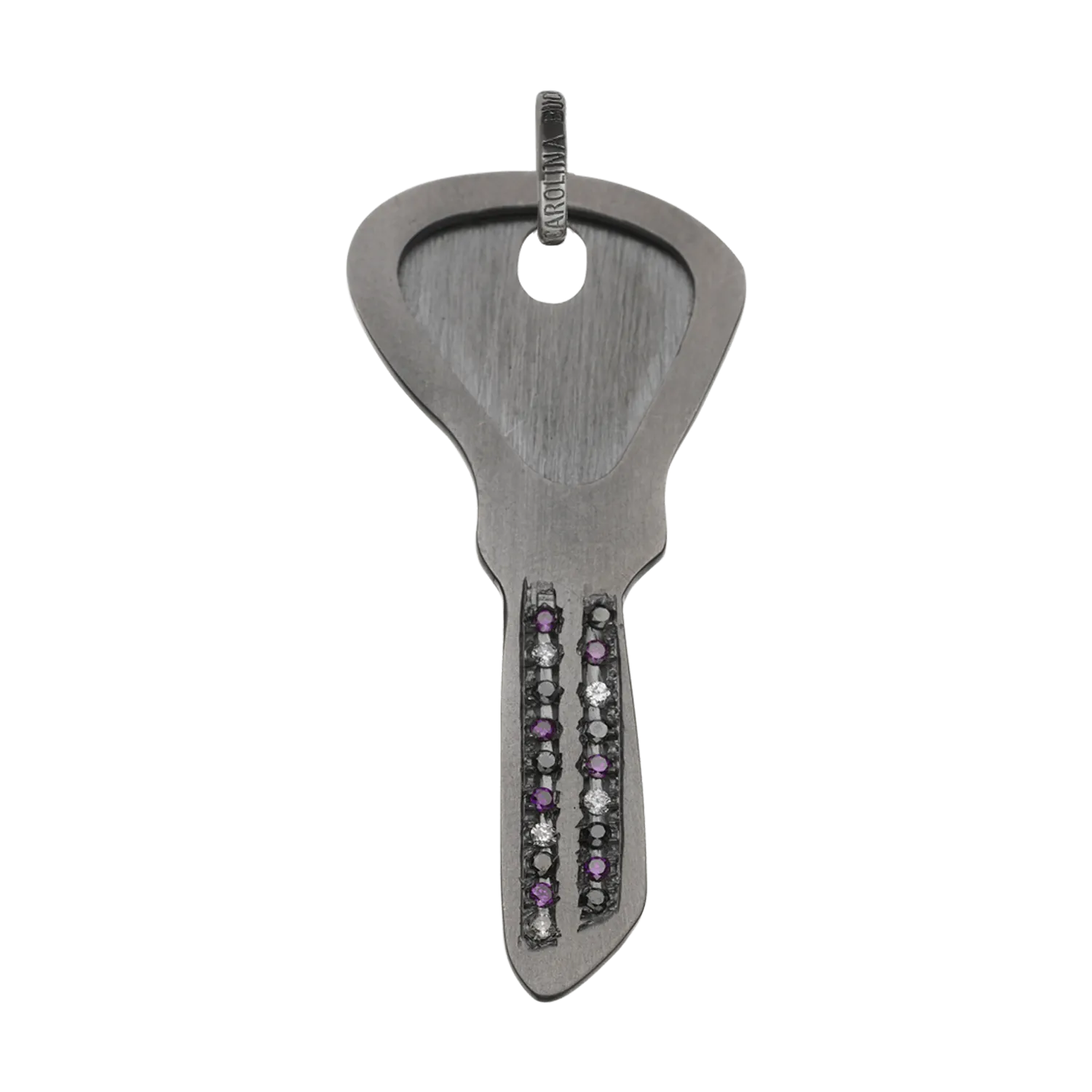 Pavé Blade Key Pendant