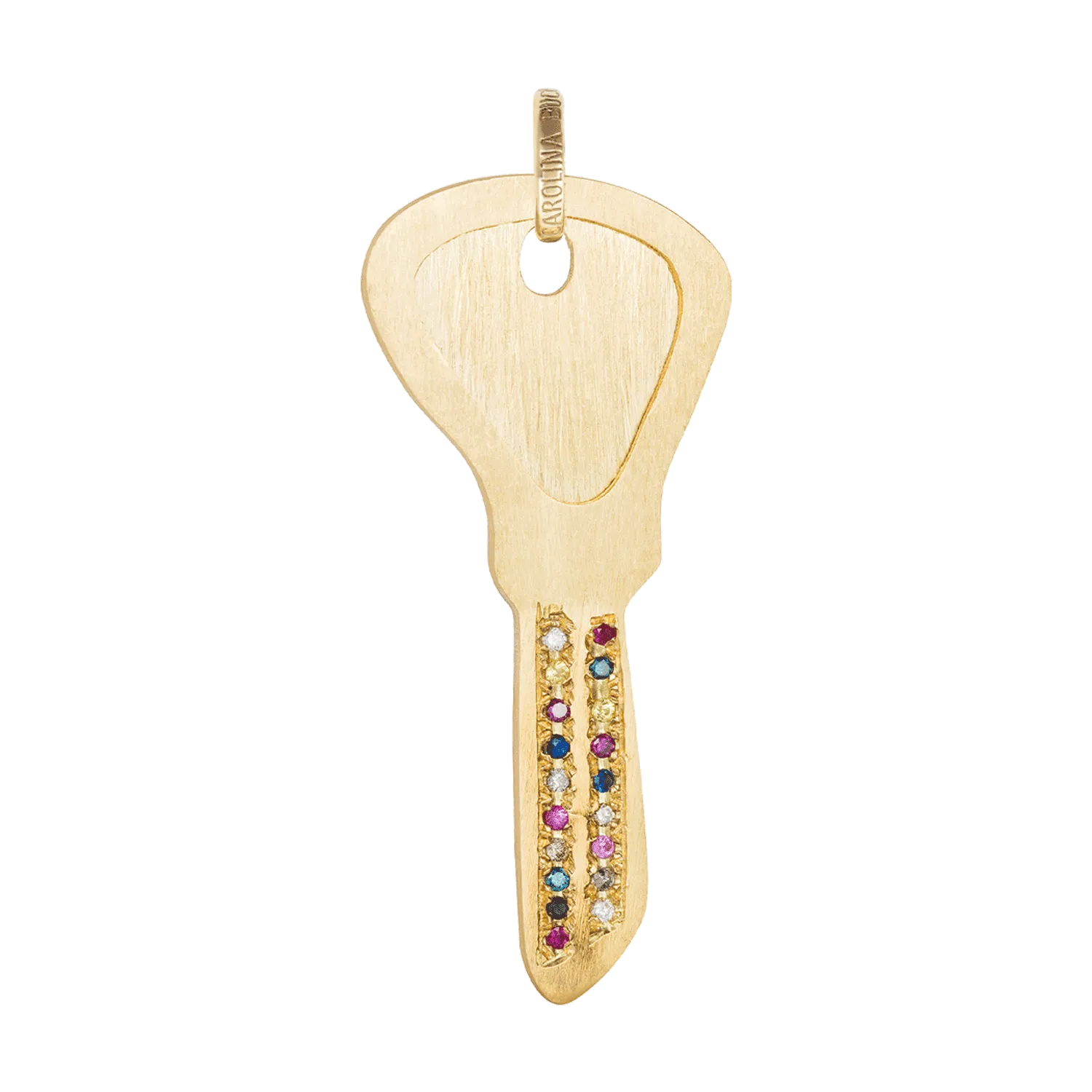 Pavé Blade Key Pendant