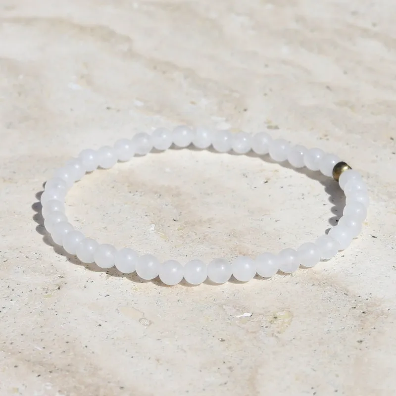 "Amplification" Matte Quartz Crystal  Bracelet