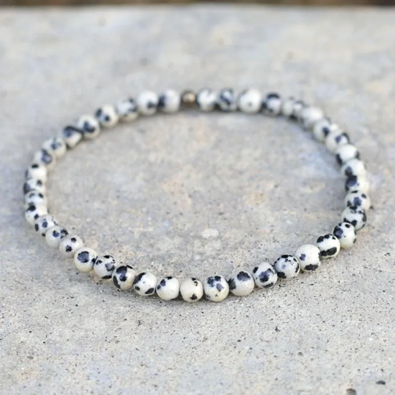 "Balance" Dalmatian Jasper Delicate Bracelet