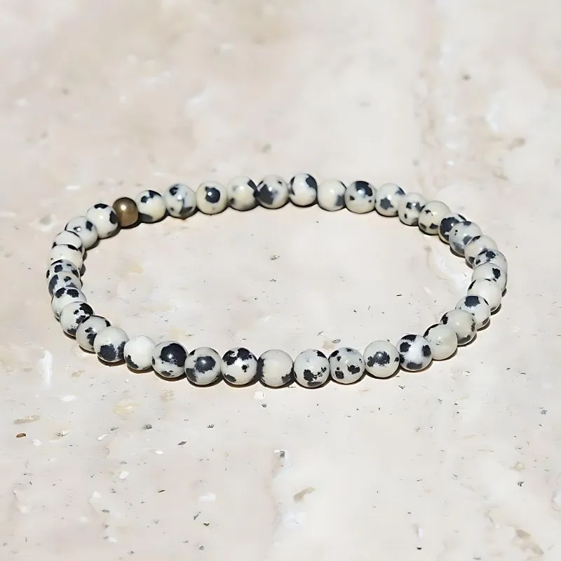 "Balance" Dalmatian Jasper Delicate Bracelet