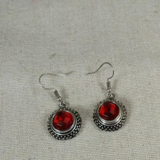 Red Crystal Earring