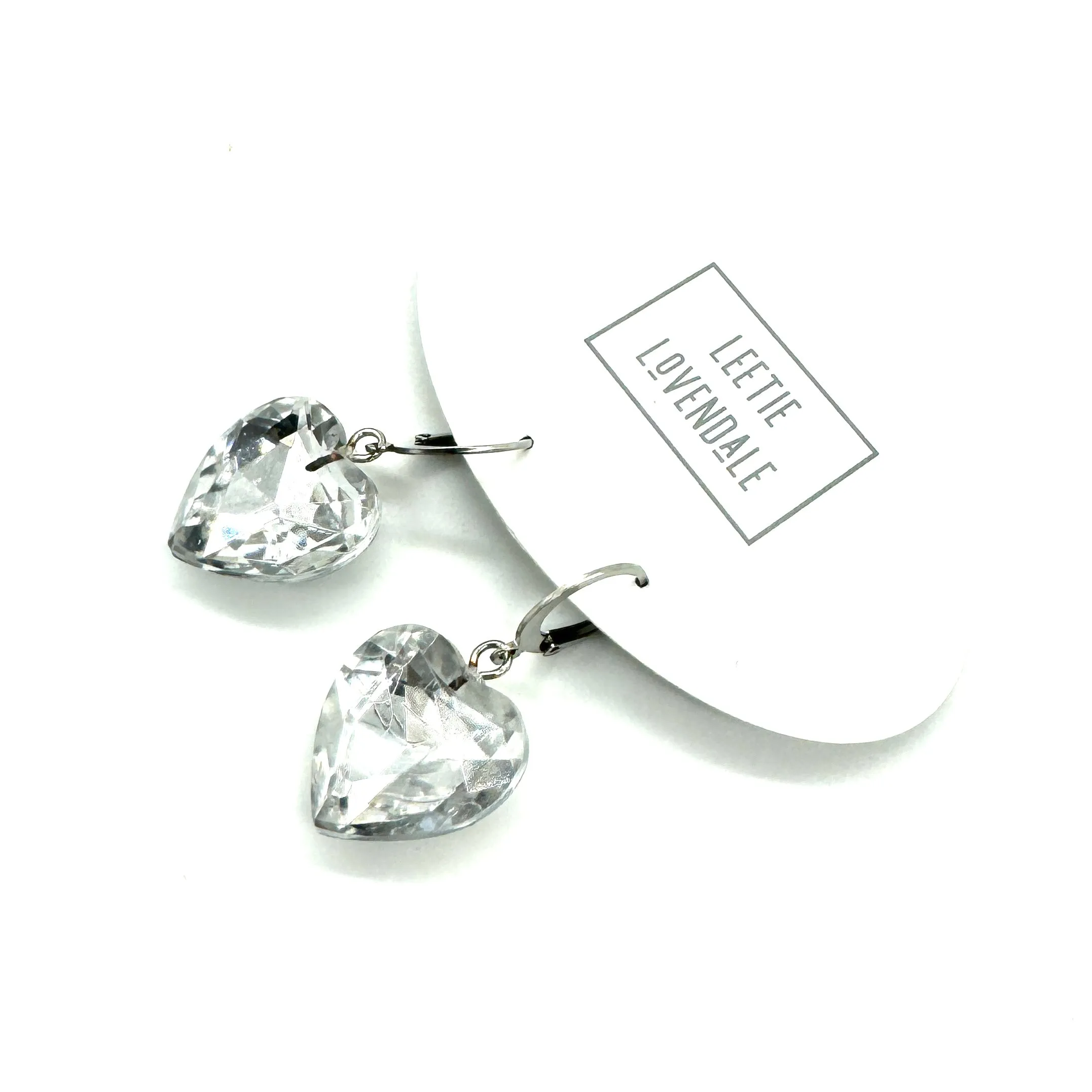 Shine On Heart Drop Earrings