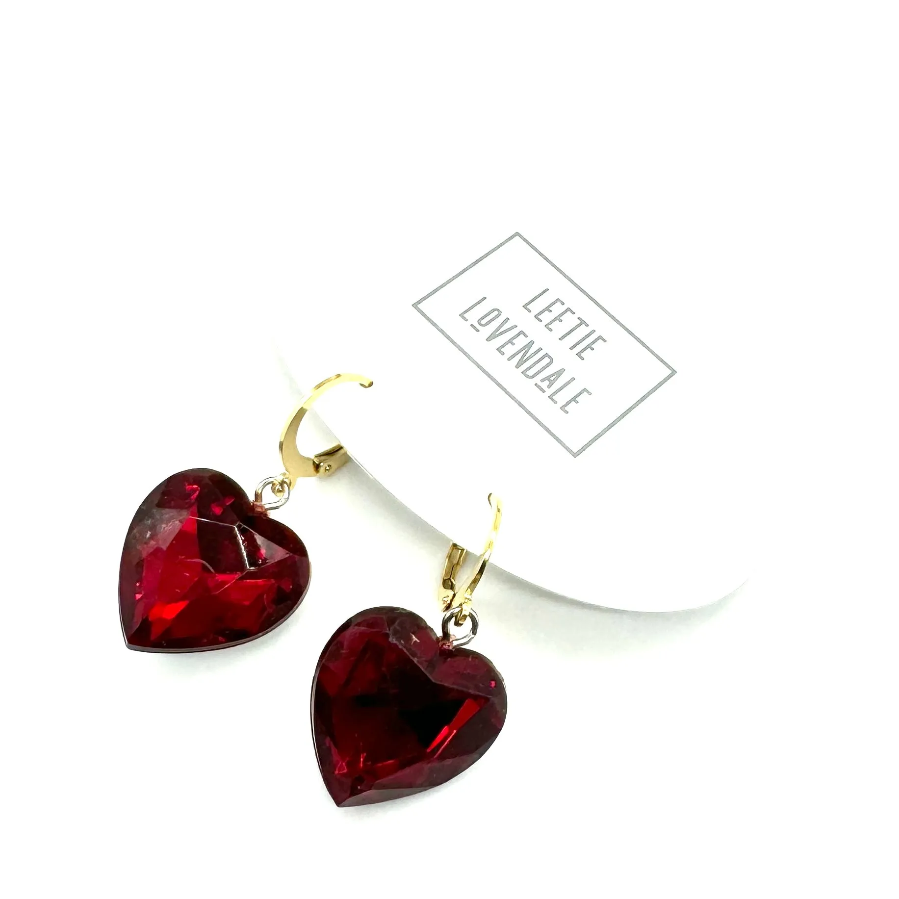 Shine On Heart Drop Earrings