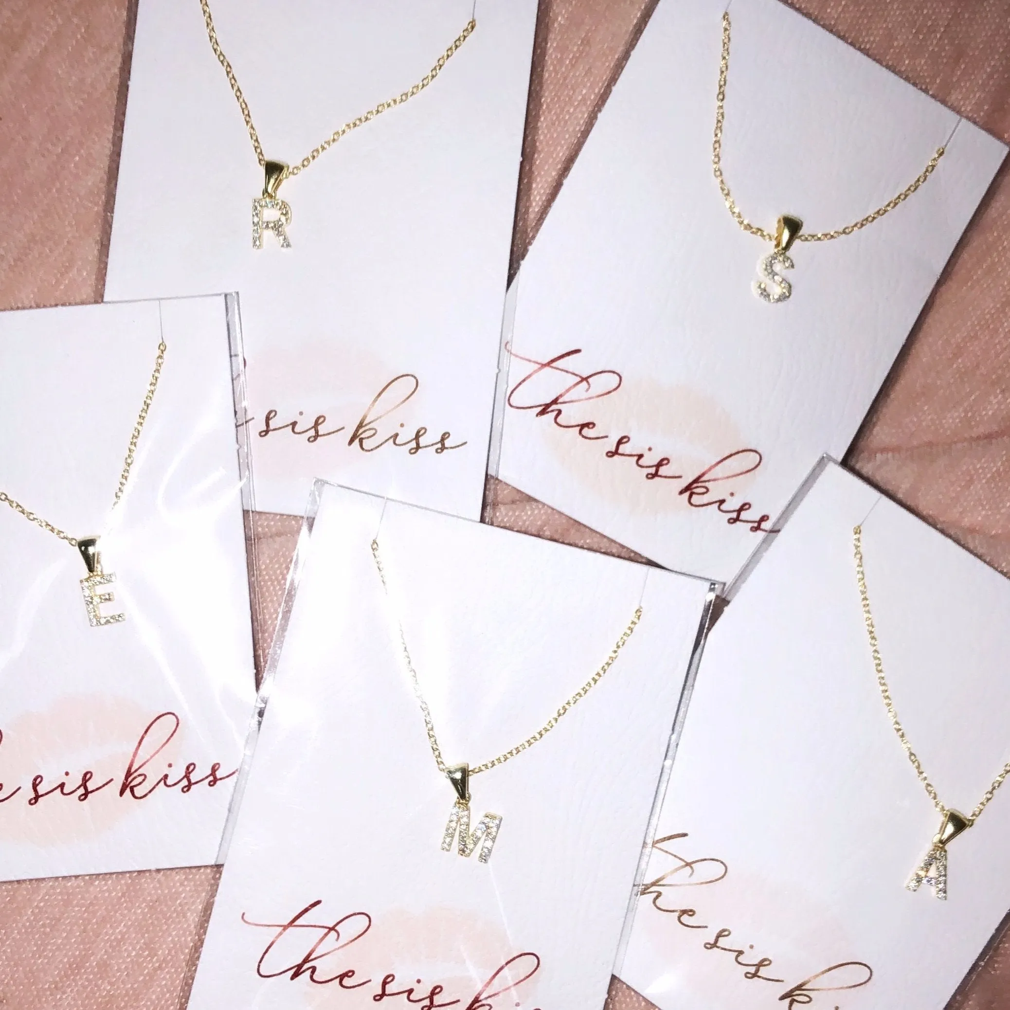 Single Letter Initial Necklaces