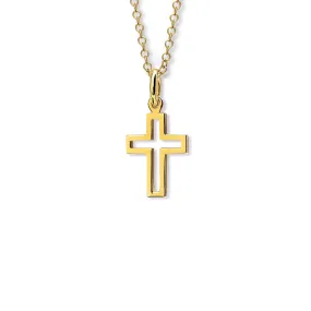 St Thomas Medium Cross Pendant Yellow Gold