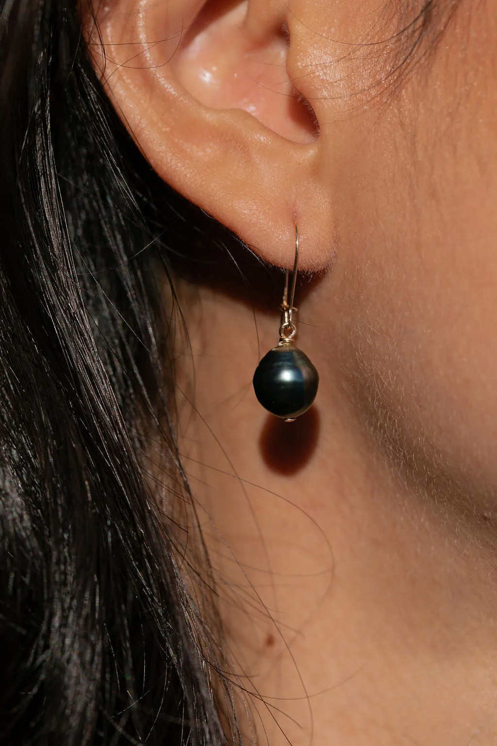 Tahitian Pearl Drop Earrings - Alaula