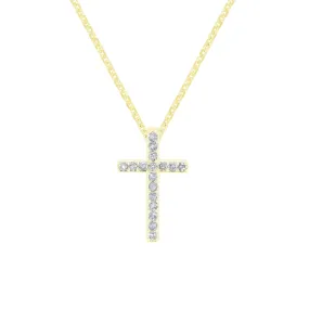 Tranquil Cross Diamond Necklace