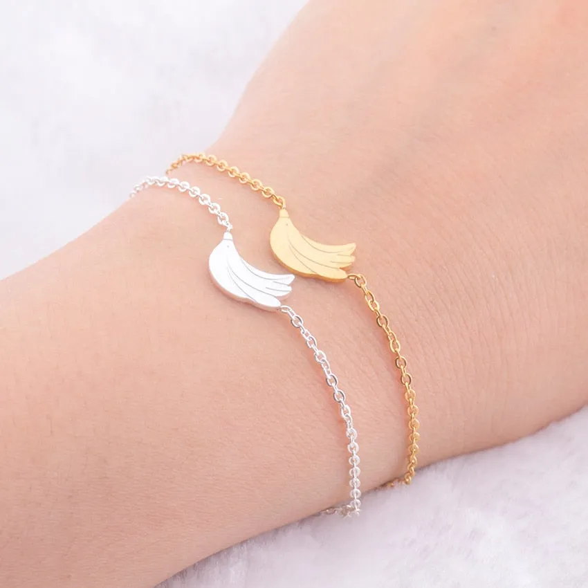 Trendy Tropical Tiny Banana Layered Bracelet