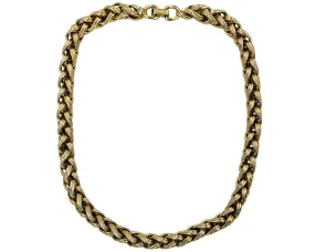 Vintage 1960s Monet Choker Necklace Gold Plated Chain Signed