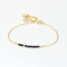 Womens Spinel Beaded Bracelets 14K Gold Charm Bracelets for Women